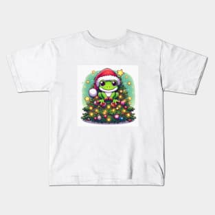 Santa Frog Kids T-Shirt